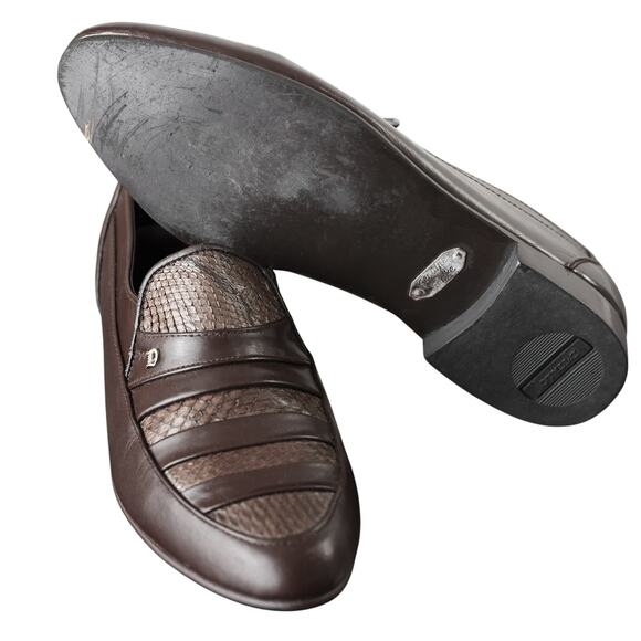 Men\'s D\'Italo By Globe Leather With Genuine Snake Skin - Size 8.5 main image 9